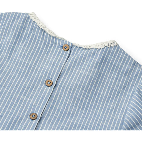 Wheat Blue Stripe Dress S/S Elma