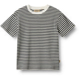 Wheat Navy Rib Stripe T-Shirt S/S Fabian