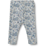 Wheat Blue Summer Flowers Jersey Leggings Jules