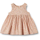 Wheat Lilac Flowers Pinafore Wrinkles Sienna