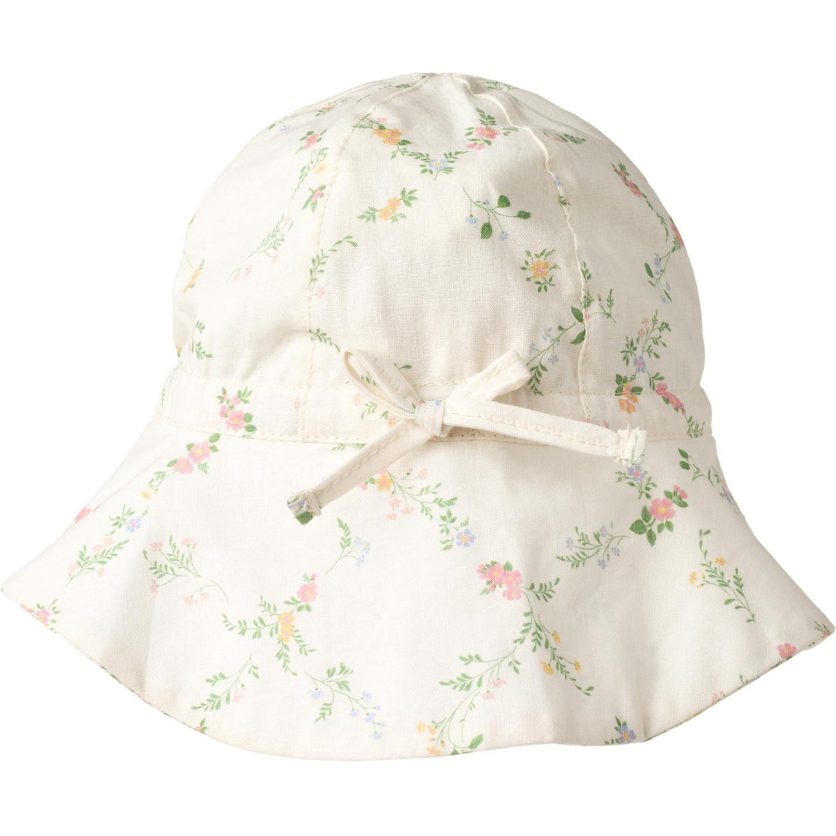 Wheat Ivory Checked Flowers Sun hat Chloé
