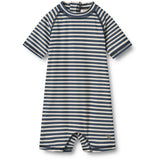 Wheat Blue Stripe Swimsuit S/S Cas