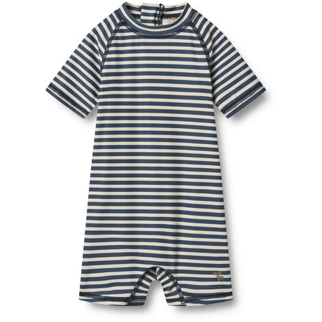 Wheat Blue Stripe Swimsuit S/S Cas