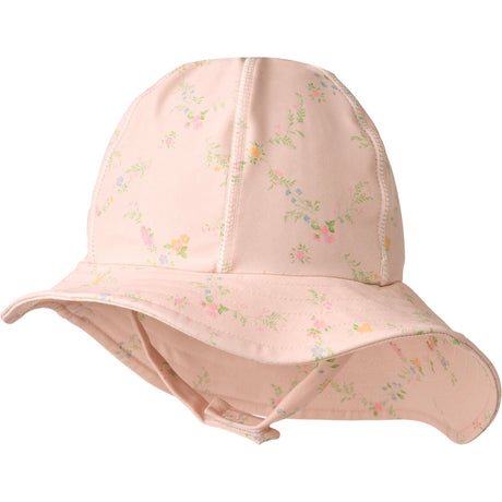 Wheat Powder Checked Flowers Uv Sun hat Bora