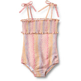 Wheat Multi Rainbow Swimsuit Selma