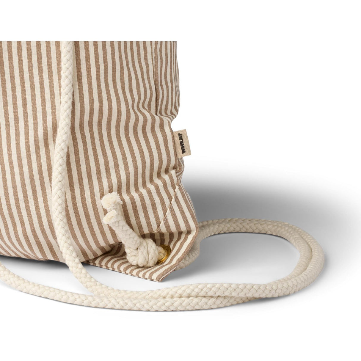 Wheat Cappucino Stripe Gym Bag Yuna