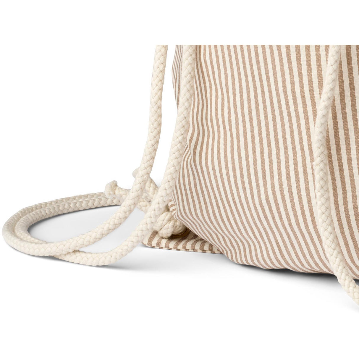 Wheat Cappucino Stripe Gym Bag Yuna