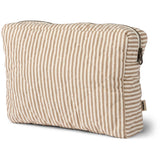 Wheat Cappucino Stripe Wash Bag Small Ziggy