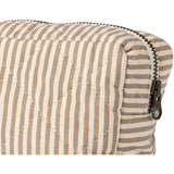 Wheat Cappucino Stripe Wash Bag Small Ziggy