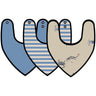 Petit Piao Sea Fabric Bib 3 Pack