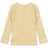 Petit Piao Yellow Sun/Dark Off White Blouse Modal Striped
