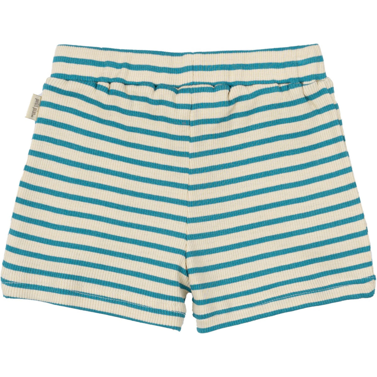Petit Piao Turquise /Dark Off White Shorts Modal Striped