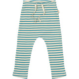 Petit Piao Turquise /Dark Off White Pants Modal Striped