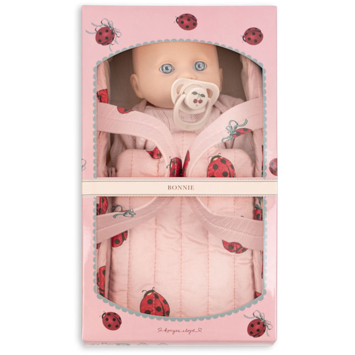 Konges Sløjd Ladybug Glitter Bonnie Doll Gift Set