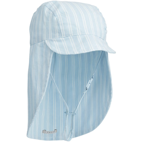 LIEWOOD Y/D Stripe Pure Sky / Creme De La Creme Cecilia Sun hat
