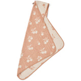 LIEWOOD Peach / Sea Shell Alba Yarn Dyed Hooded Baby Towel