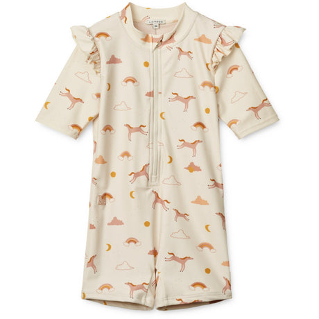 LIEWOOD Dream / Ecru Amel Printed Swim Jumpsuit