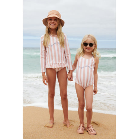 LIEWOOD Y/D Stripe Sorbet Rose / Creme De La Creme Dagny Swim Set