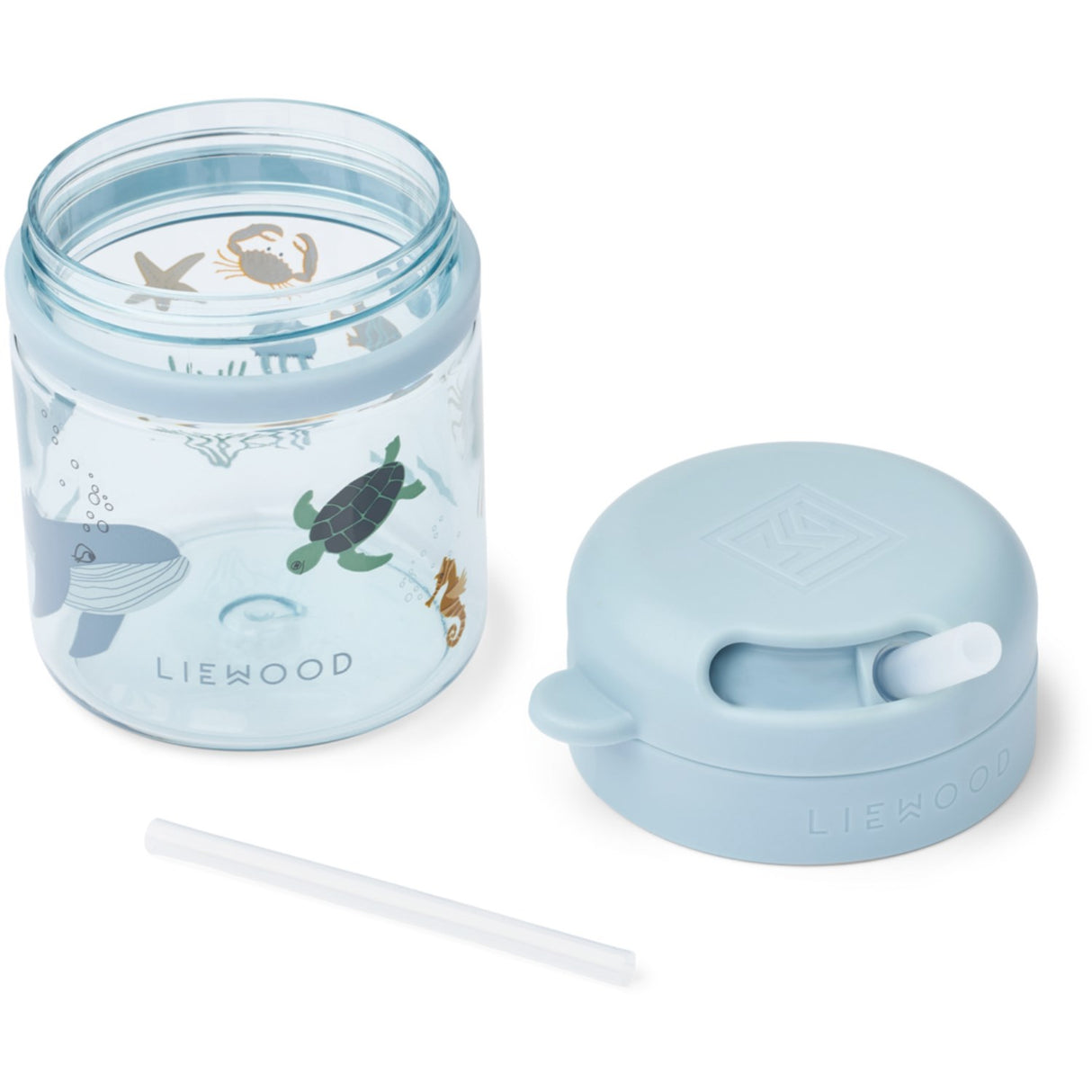 LIEWOOD Sea Creature / Sandy Pavia Tritan Straw Cup 280ml