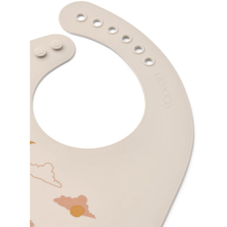 LIEWOOD Dream / Ecru Tilda Printed Bib 2-Pack