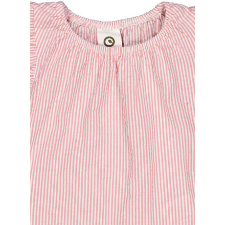 Müsli Balsam Cream/ Bubblegum Seersucker Stripe Frill Top Baby