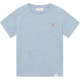 Les Deux Kids Xenon Blue Melange/Orange Nørregaard T-Shirt Seasonal