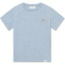 Les Deux Kids Xenon Blue Melange/Orange Nørregaard T-Shirt Seasonal