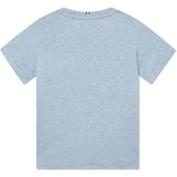 Les Deux Kids Xenon Blue Melange/Orange Nørregaard T-Shirt Seasonal