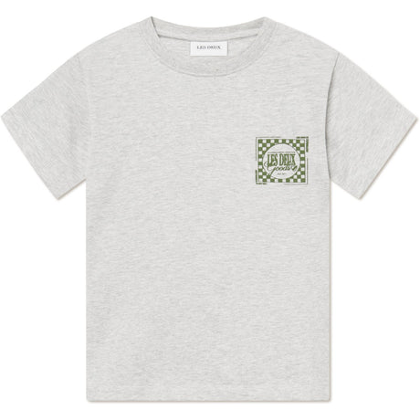 Les Deux Kids Snow Melange/Chive Green Goods T-Shirt