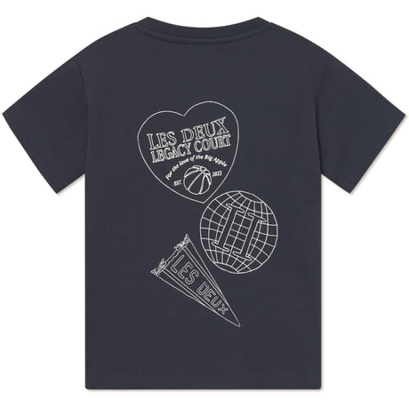 Les Deux Kids Dark Navy Atlas T-Shirt