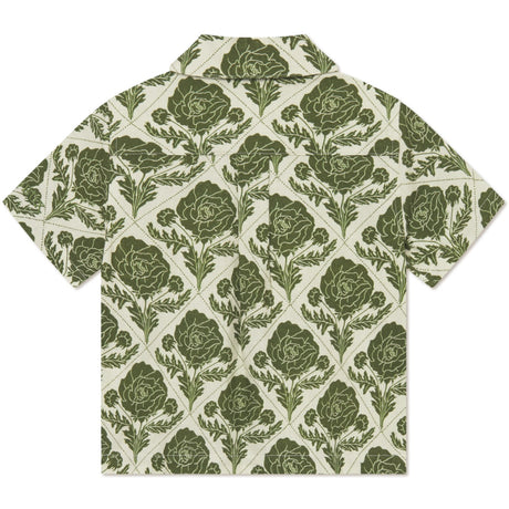Les Deux Kids Vintage Green/Ivory Lesley Flower Tile AOP Shirt