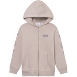 Les Deux Kids Light Sand Atlas Zipper Hoodie