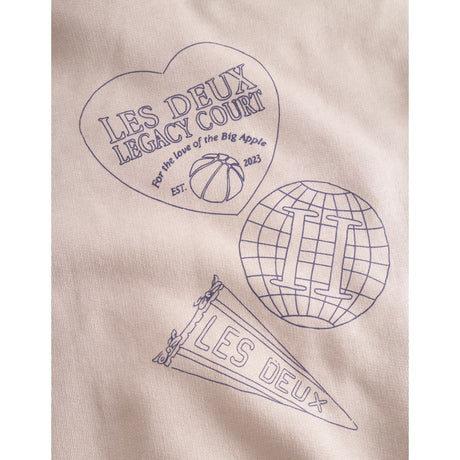 Les Deux Kids Light Sand Atlas Zipper Hoodie