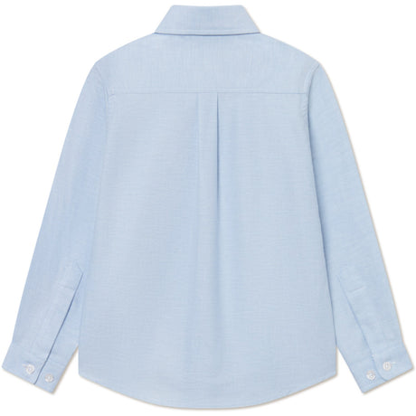 Les Deux Kids Light Blue Konrad Contrast Oxford Shirt