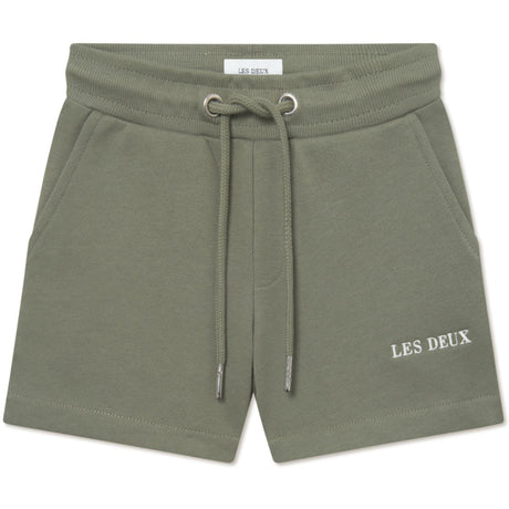 Les Deux Kids Lichen Green Dexter Sweatshorts