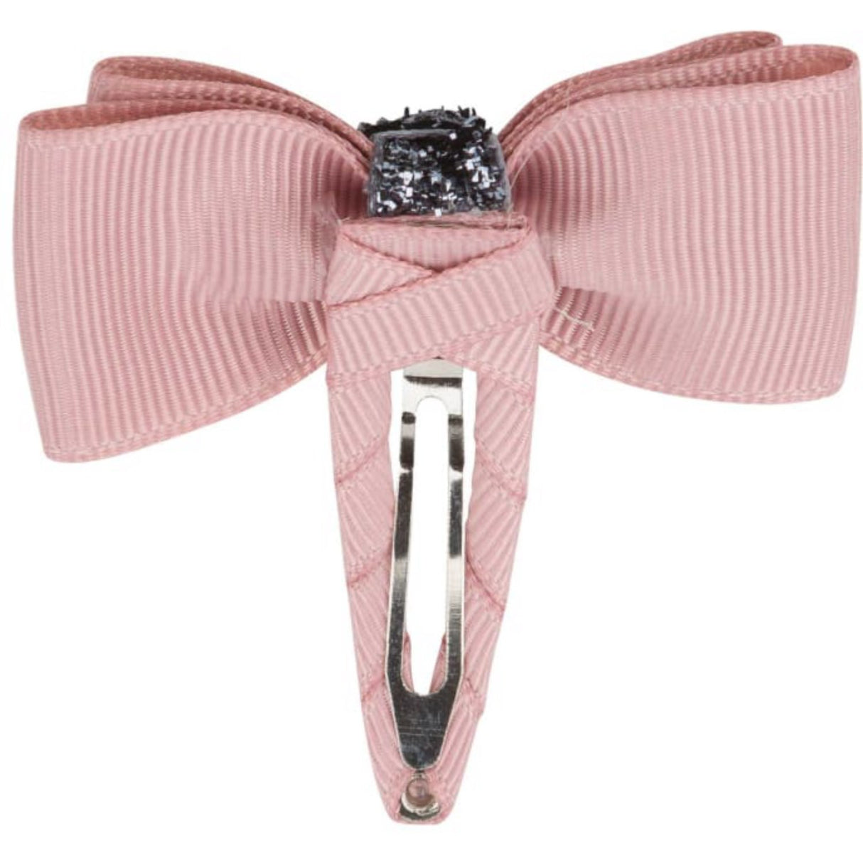 Bow's by Stær Double Bow Hair Clip - Nectar/Grey Glitter