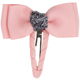 Bow's by Stær Double Bow Hair Clip - Nectar/Grey Glitter