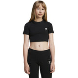 adidas Originals Black Rib Crop Tee