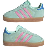 adidas Originals Clear Mint/Bliss Pink/Bright Blue Gazelle Cf El I Sneakers