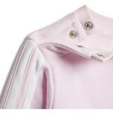 adidas Originals Clear Pink/White/Violet Fusion I 3S Tib Fl Sweat Set