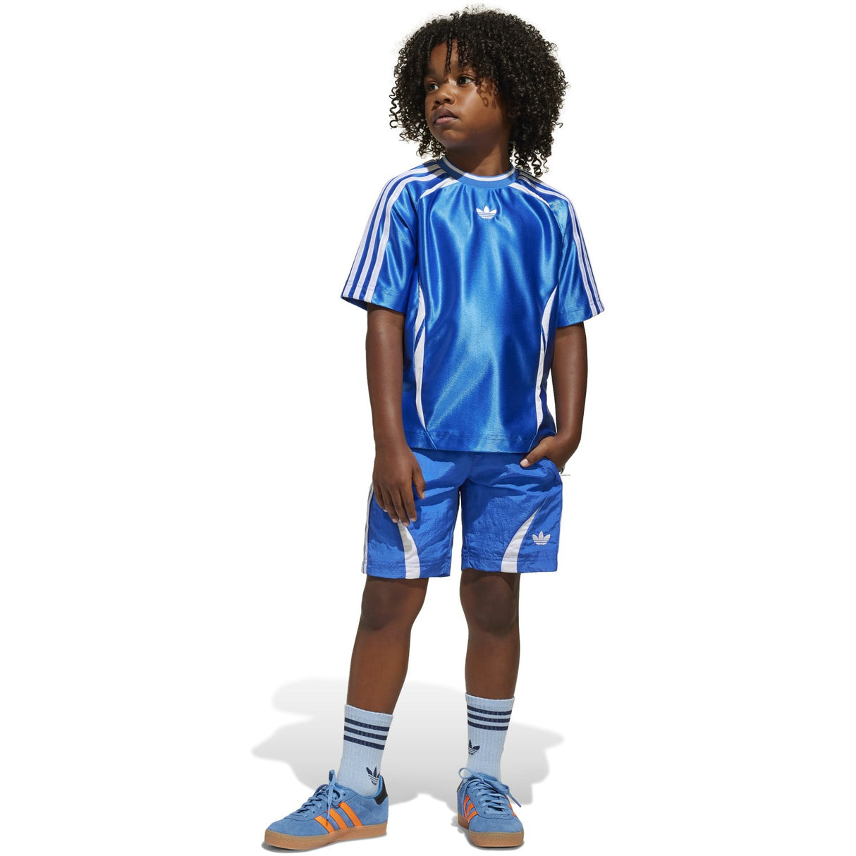 adidas Originals Blue Short Tee Set