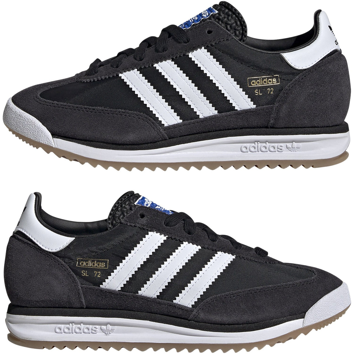 adidas Originals Core Black/Ftwr White/Blue Sl 72 Rs J Sneakers