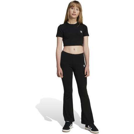 adidas Originals Black Rib Crop Tee