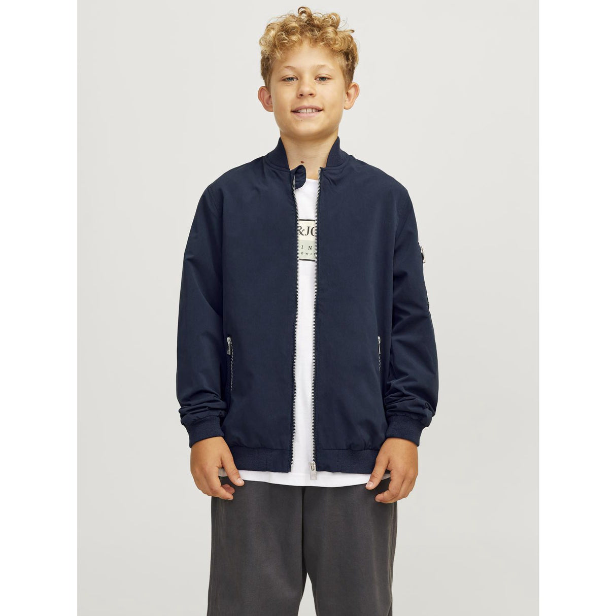 Jack & Jones Junior Navy Blazer Rush Bomber Noos