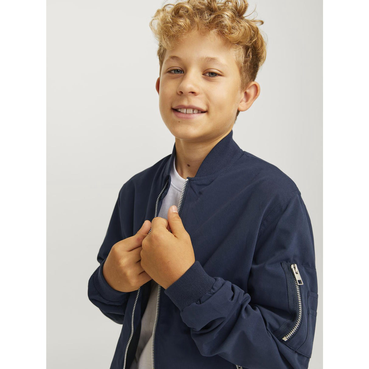 Jack & Jones Junior Navy Blazer Rush Bomber Noos