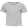 kids ONLY Light Grey Melange Nella O-Neck Top Noos