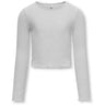 kids ONLY Light Grey Melange Nella O-Neck Blouse Noos