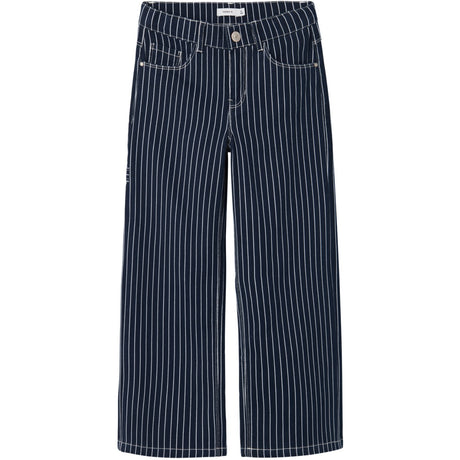 Name It Navy Blazer Rose Wide Twill Stripe Pants