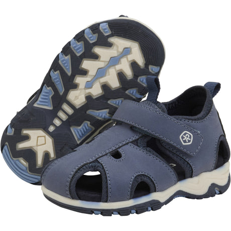 Color Kids Vintage Indigo Baby Sandals W. Velcro Strap