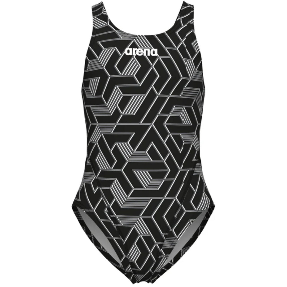 Arena Black-Team Black Escape Swimsuit Swim Tech L